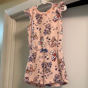 Pink Paw Patrol Print Romper